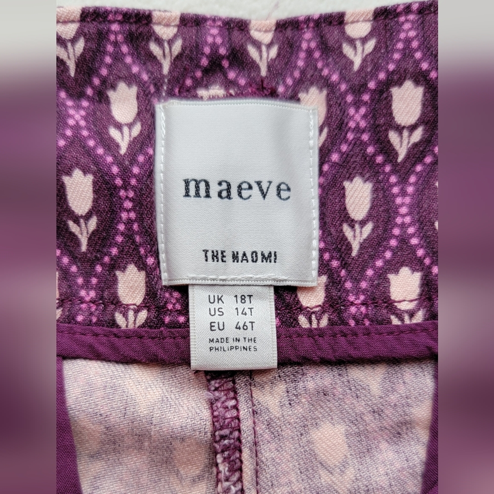 Purple Patterned Pants 14T - Picture 5 of 11